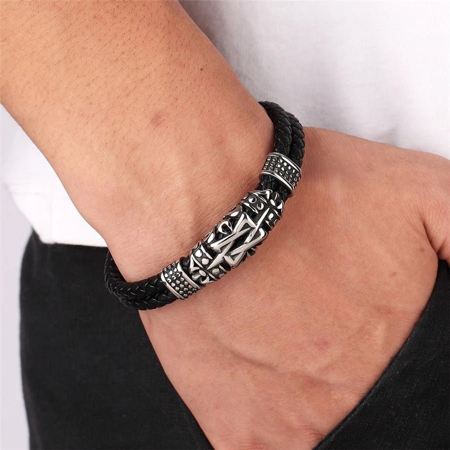 Black Tribal Bracelet - Crucible | Punk/Gothic Jewellery
