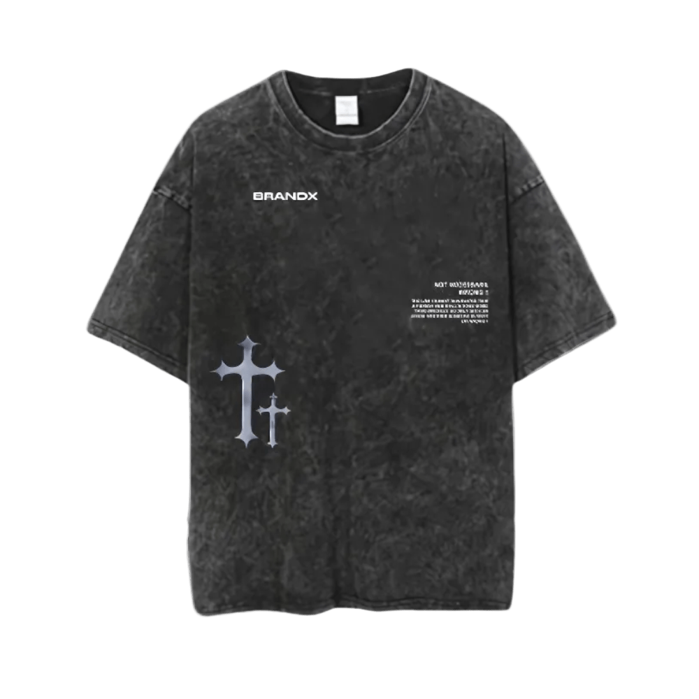 Crucible's Cross Tee - Crucible | Punk/Gothic Jewellery