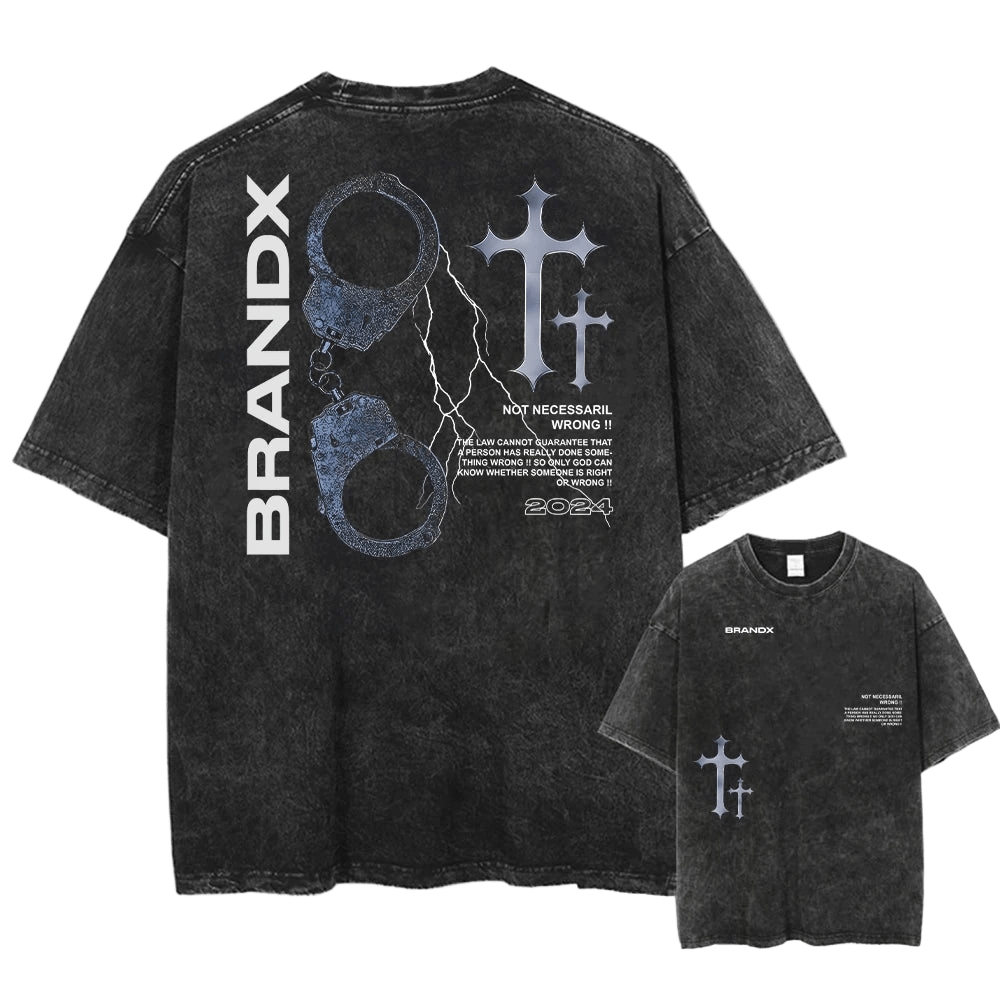 Crucible's Cross Tee - Crucible | Punk/Gothic Jewellery