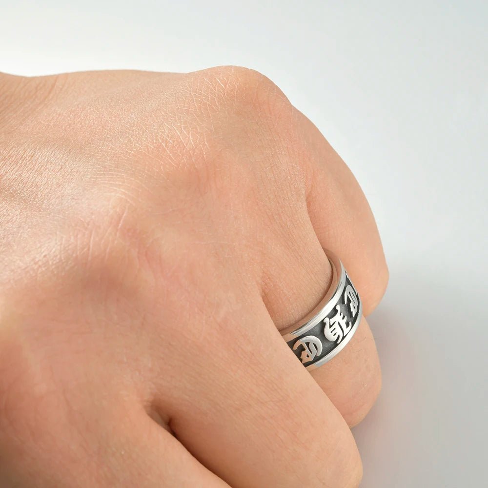 Crucibles' Script Ring - Crucible | Punk/Gothic Jewellery