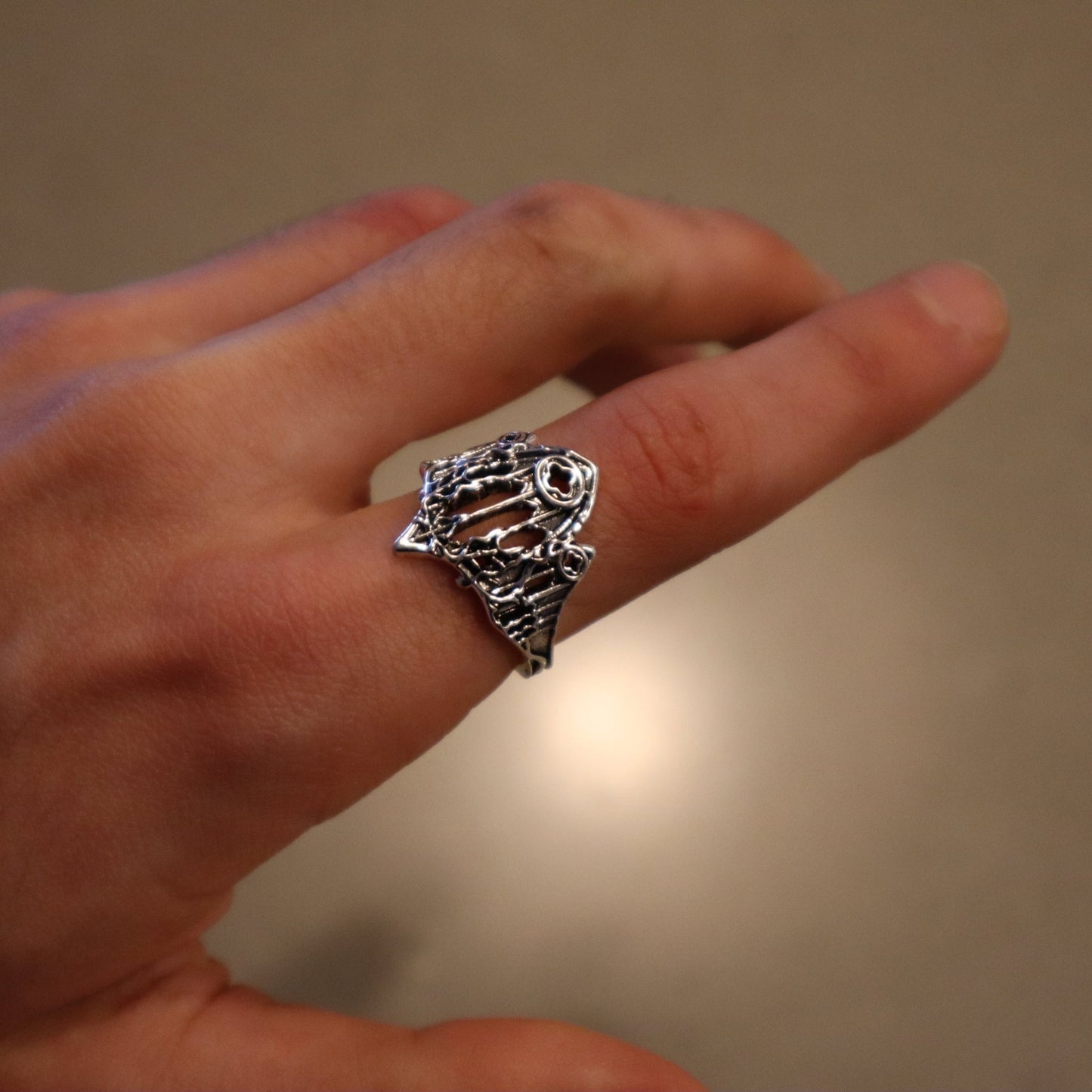 Elven Citadel Ring - Crucible | Punk/Gothic Jewellery