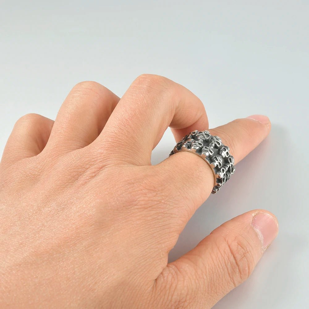 Legion of Skulls Ring - Crucible | Punk/Gothic Jewellery