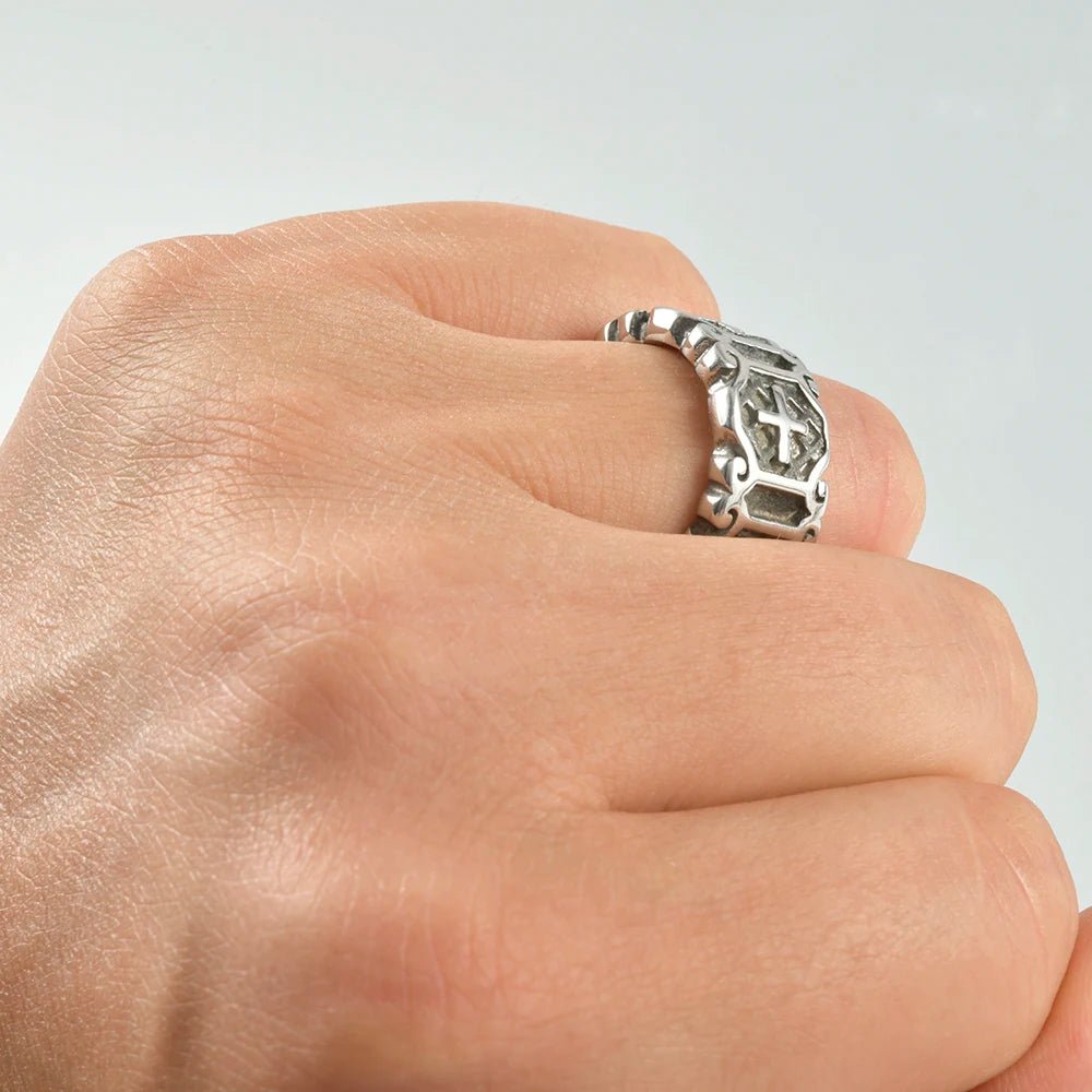 Shield of Faith Ring - Crucible | Punk/Gothic Jewellery