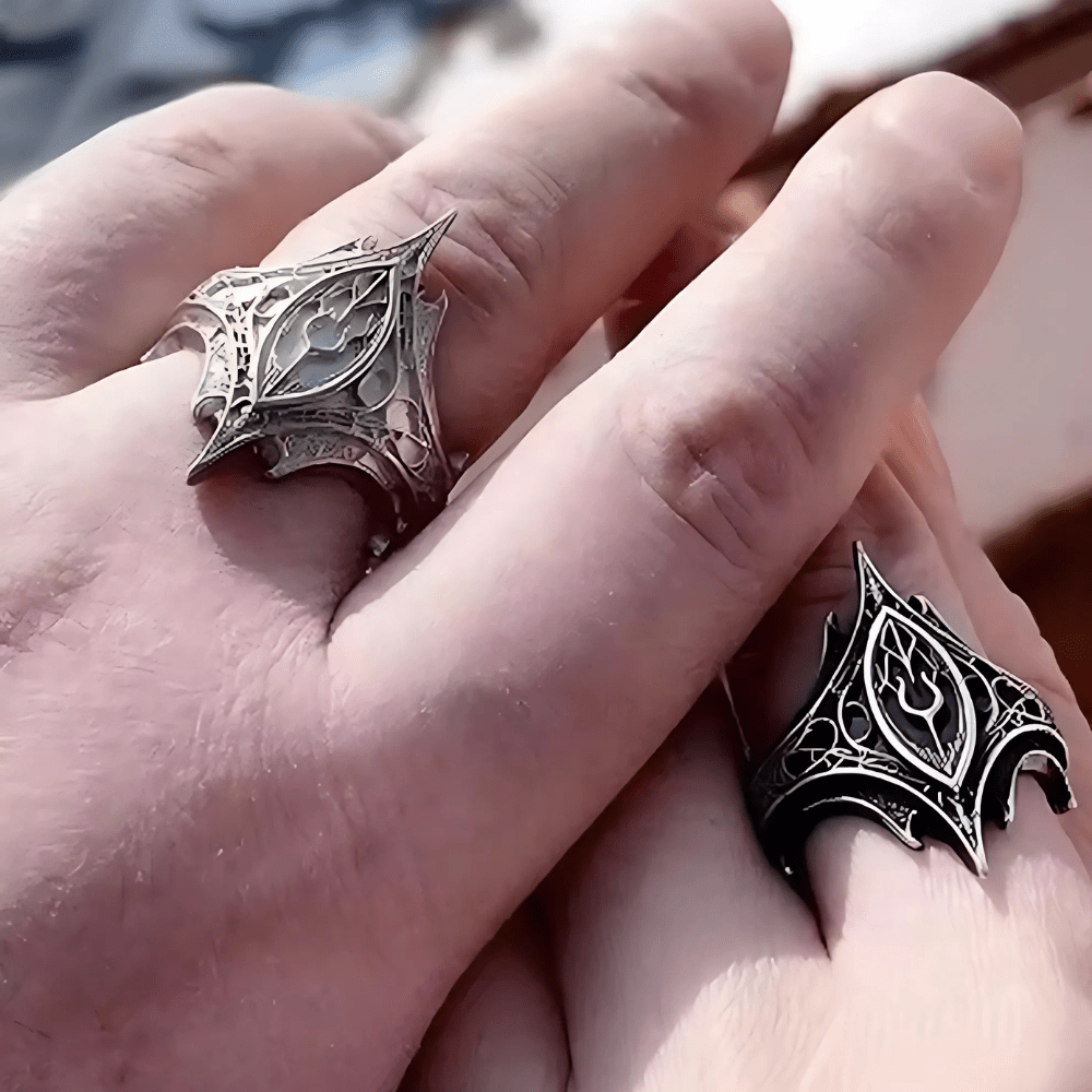 Veridian's Crest Ring - Crucible | Punk/Gothic Jewellery