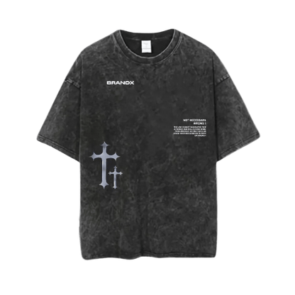 Crucible's Cross Tee - Crucible | Punk/Gothic Jewellery