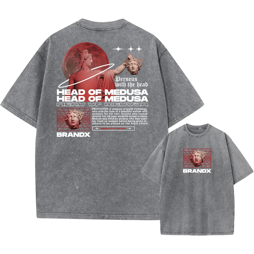 Head of Medusa Graphic Tee - Crucible | Punk/Gothic Jewellery