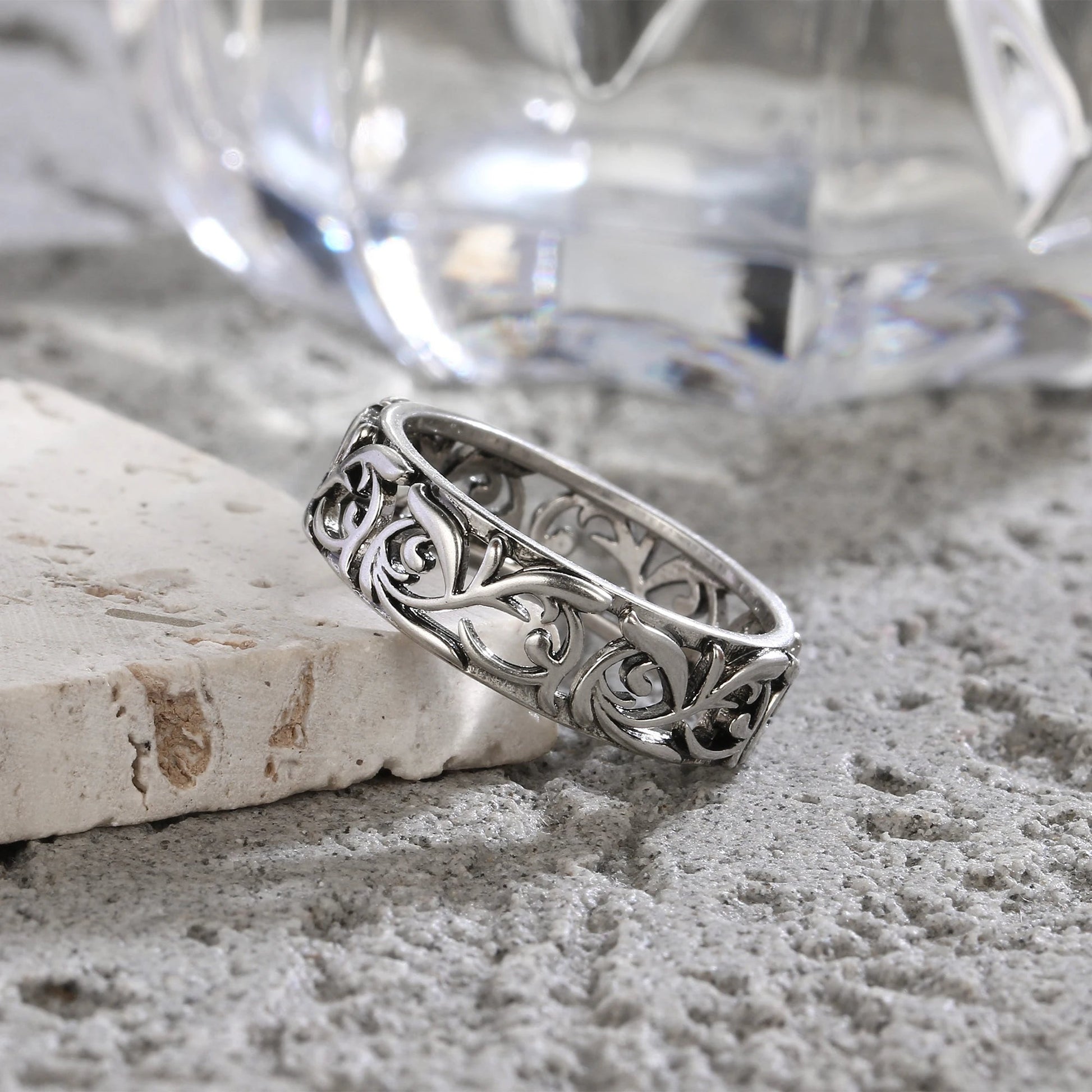 Hollow Angel Ring - Crucible | Punk/Gothic Jewellery