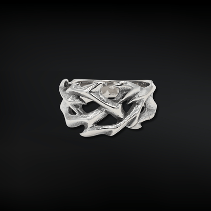 Midnight Thorn Ring - Crucible | Punk/Gothic Jewellery