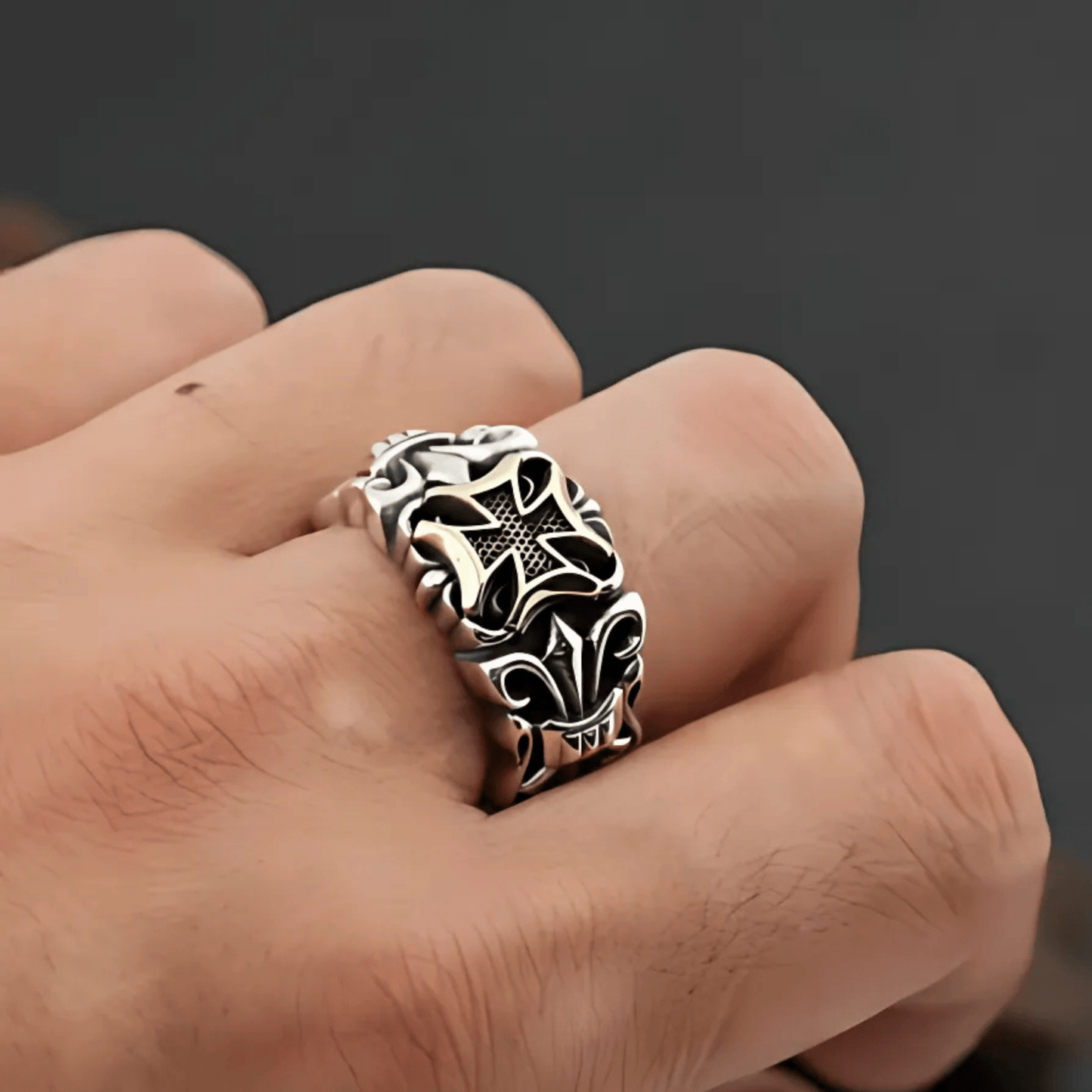 Punk Cross Ring - Crucible | Punk/Gothic Jewellery