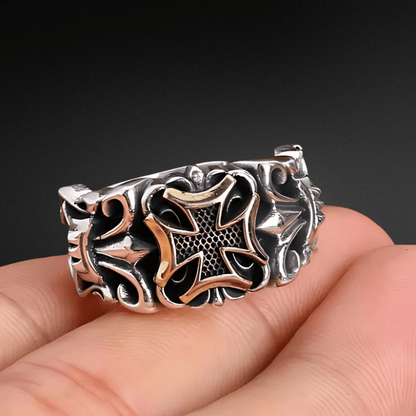Punk Cross Ring - Crucible | Punk/Gothic Jewellery