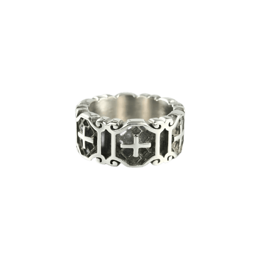 Shield of Faith Ring - Crucible | Punk/Gothic Jewellery